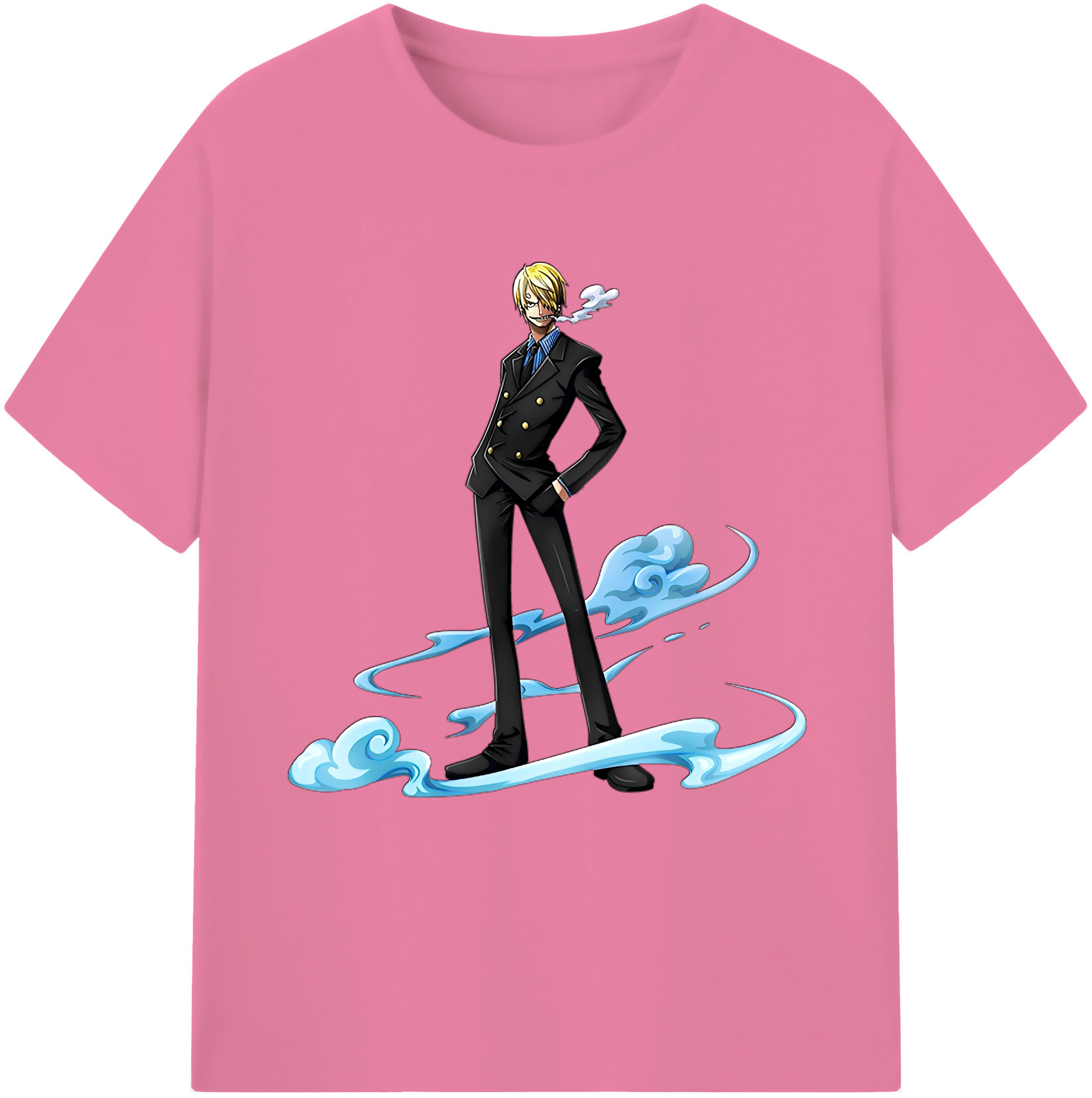 ワンピース サンジ ONE PIECE Sanji 綿100％半袖Tシャツ（フロントプリント）